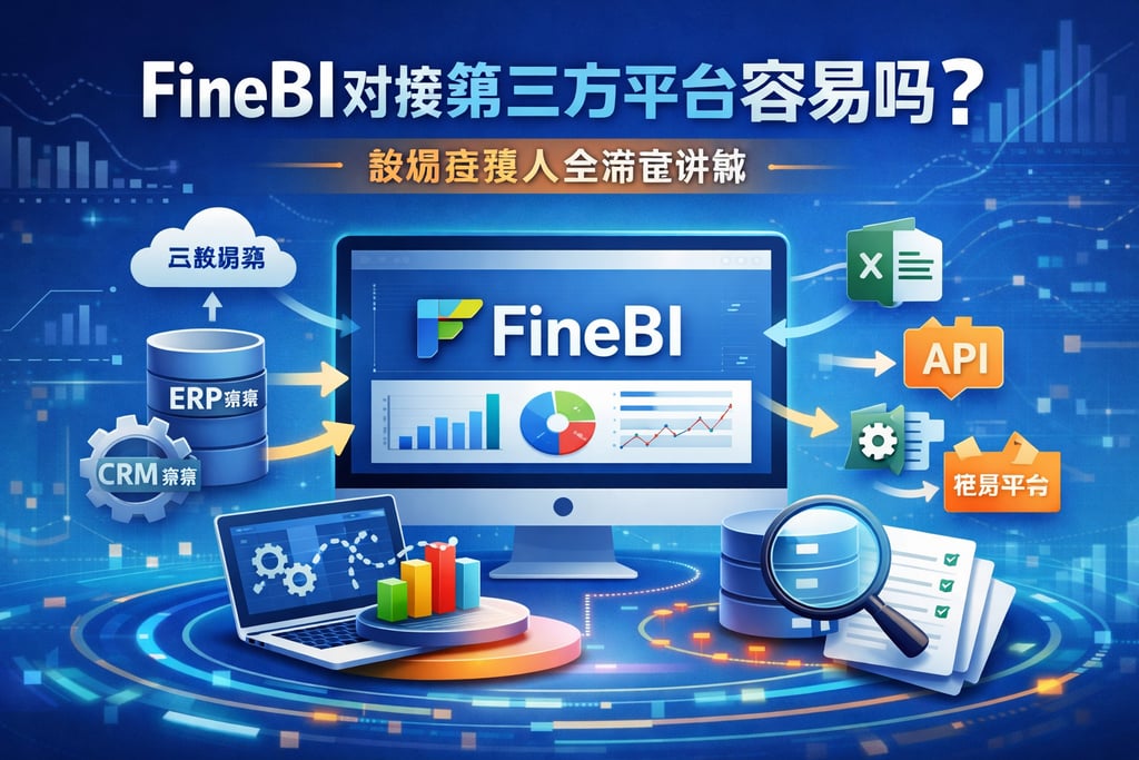 FineBI对接第三方平台容易吗？数据源接入全流程讲解
