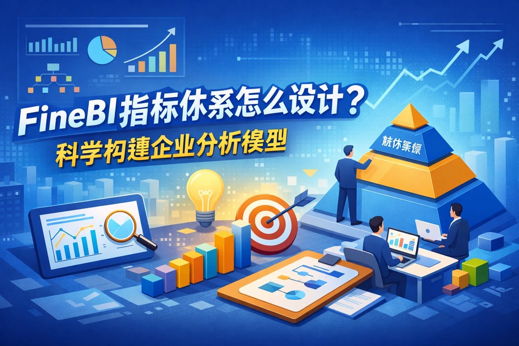 FineBI指标体系怎么设计？科学构建企业分析模型