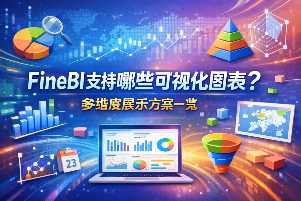 FineBI支持哪些可视化图表？多维度展示方案一览