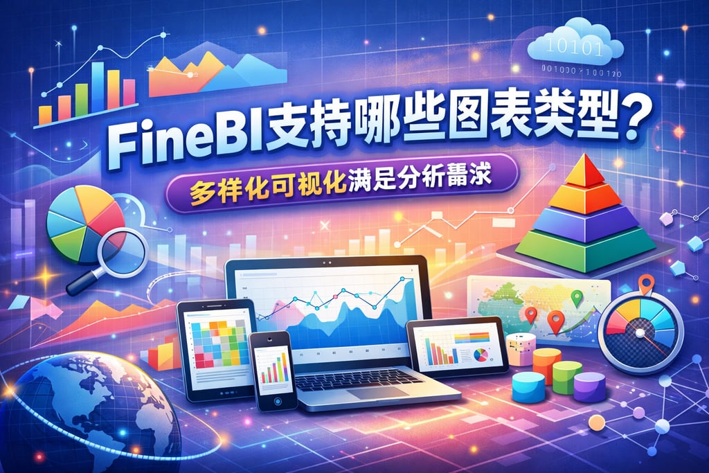 FineBI支持哪些图表类型？多样化可视化满足分析需求