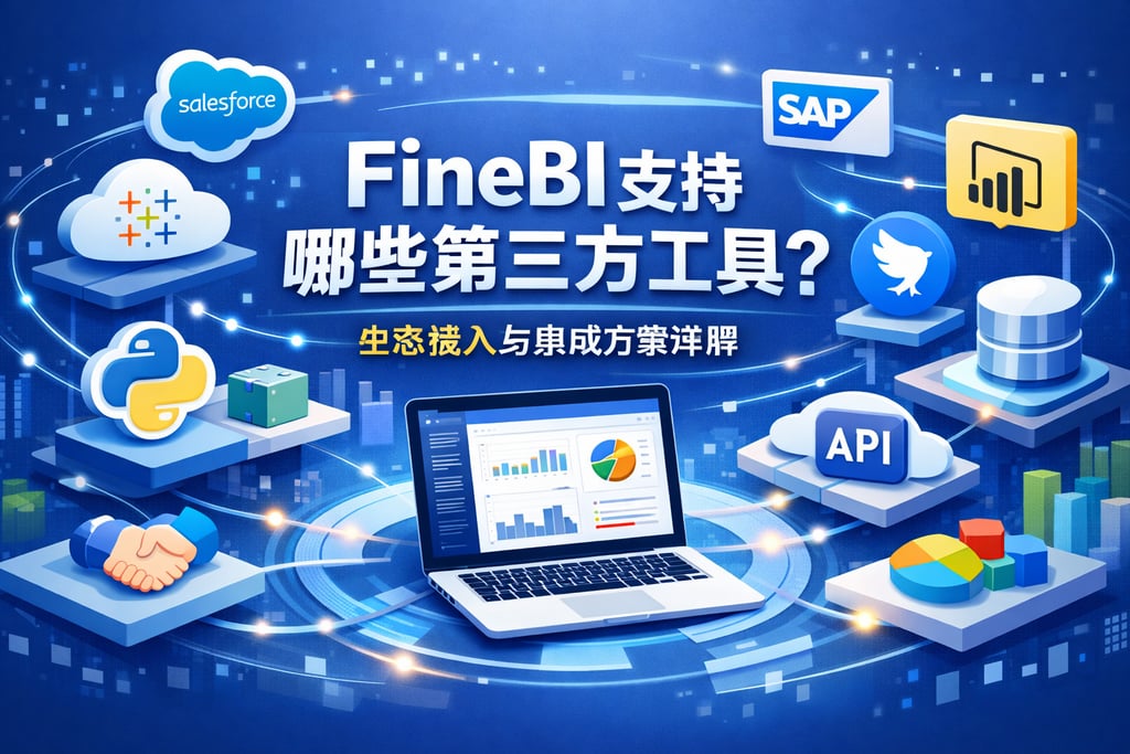 FineBI支持哪些第三方工具？生态接入与集成方案详解
