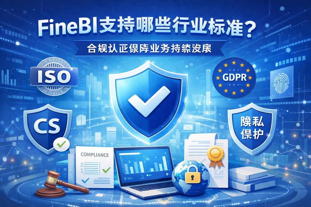 FineBI支持哪些行业标准？合规认证保障业务持续发展
