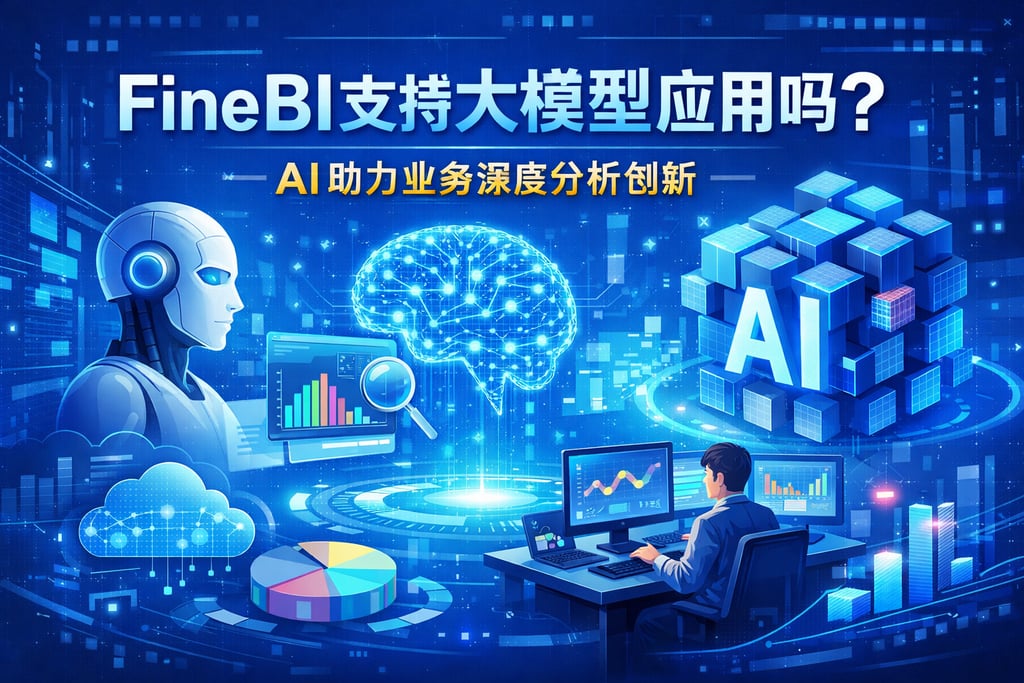 FineBI支持大模型应用吗？AI助力业务深度分析创新