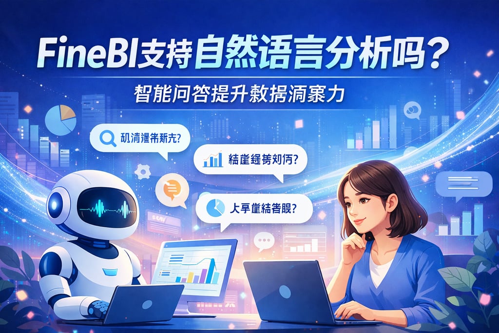 FineBI支持自然语言分析吗？智能问答提升数据洞察力