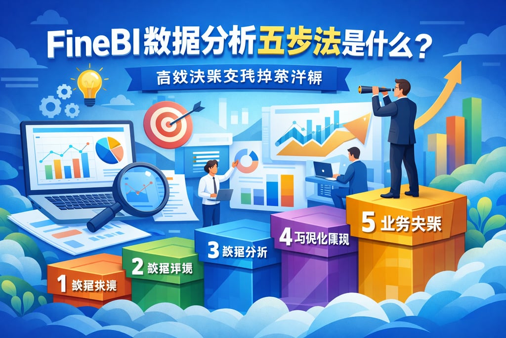 FineBI数据分析五步法是什么？高效决策支持体系详解