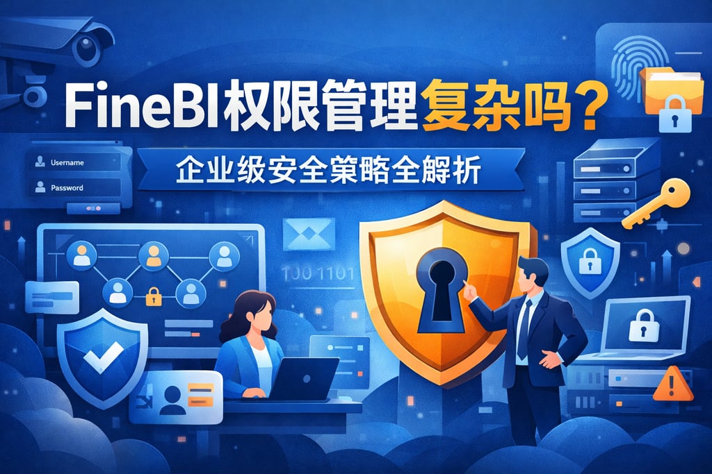 FineBI权限管理复杂吗？企业级安全策略全解析
