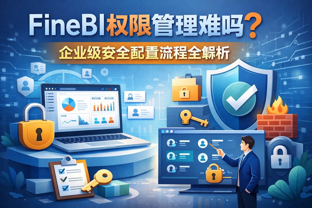 FineBI权限管理难吗？企业级安全配置流程全解析