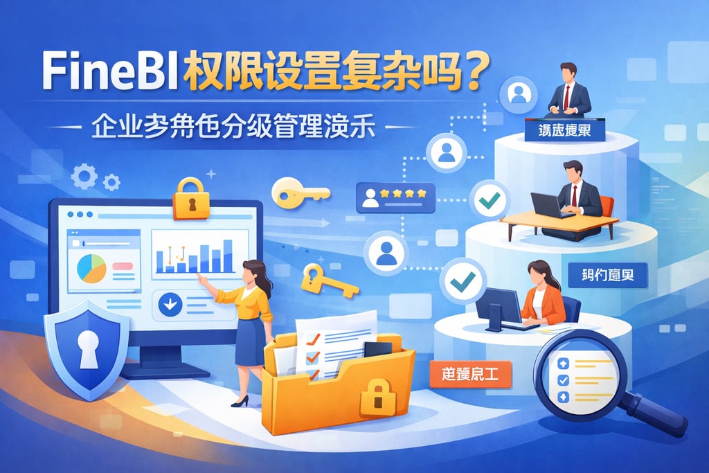 FineBI权限设置复杂吗？企业多角色分级管理演示