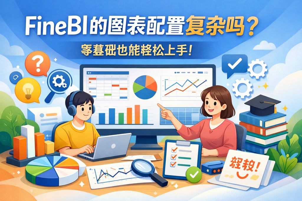 FineBI的图表配置复杂吗？零基础也能轻松上手