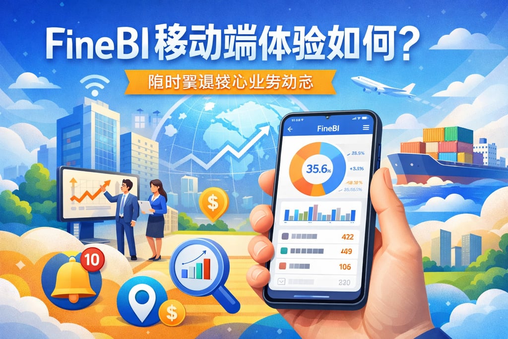 FineBI移动端体验如何？随时掌握核心业务动态