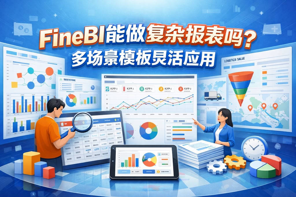 FineBI能做复杂报表吗？多场景模板灵活应用