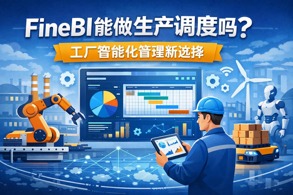 FineBI能做生产调度吗？工厂智能化管理新选择