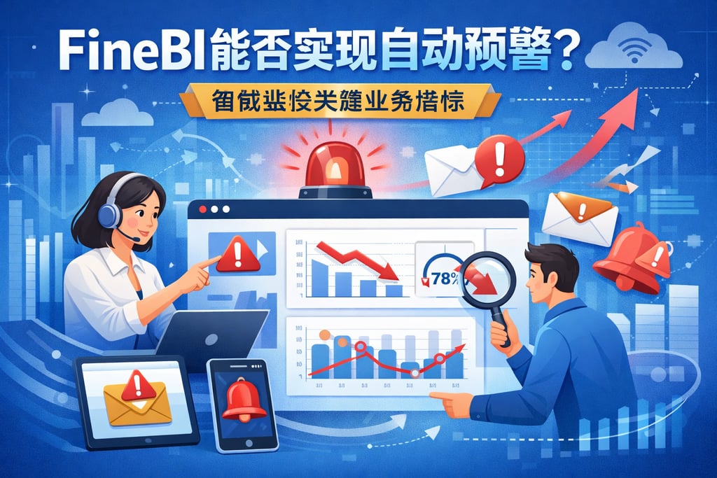 FineBI能否实现自动预警？智能监控关键业务指标