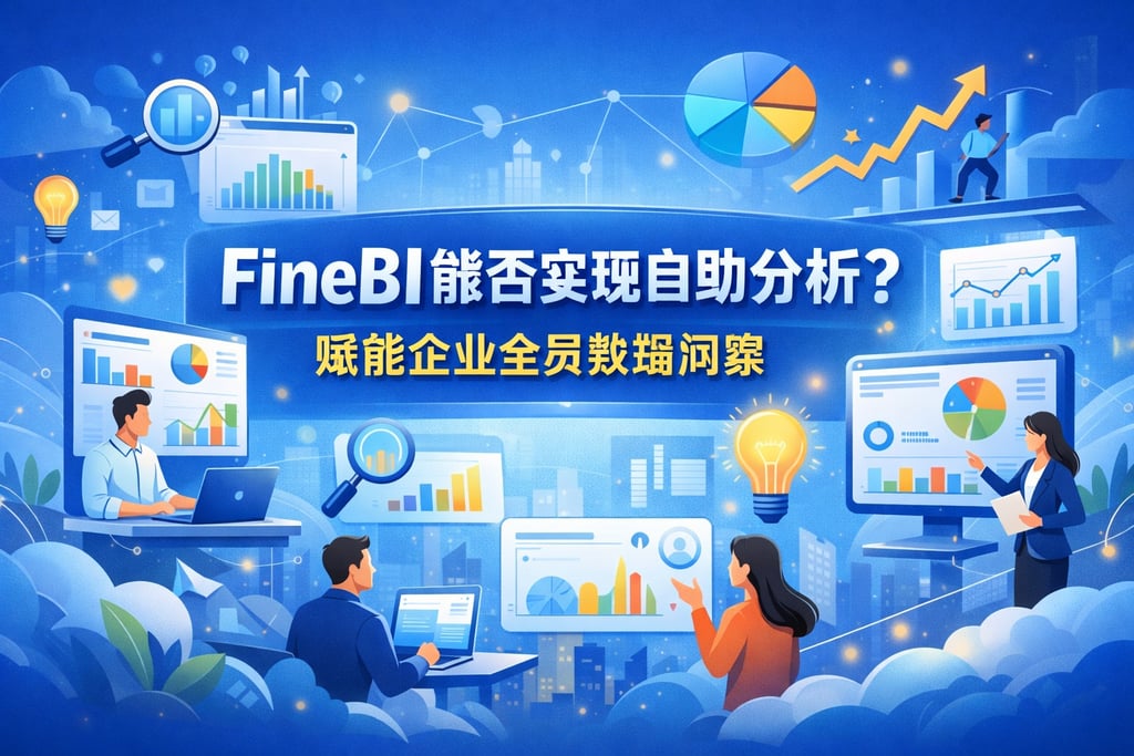 FineBI能否实现自助分析？赋能企业全员数据洞察