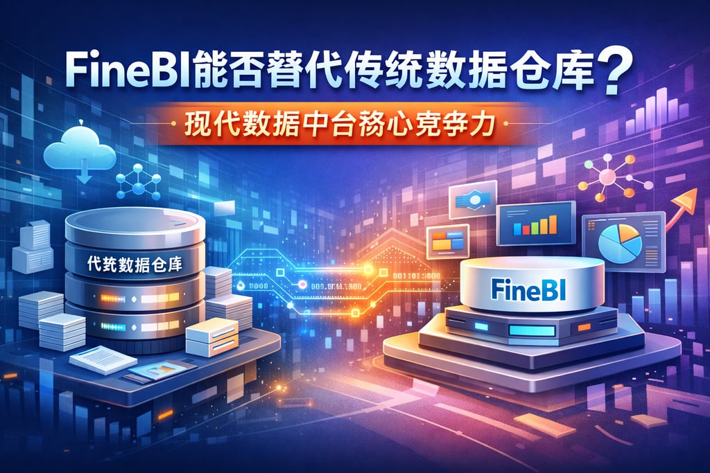 FineBI能否替代传统数据仓库？现代数据中台核心竞争力