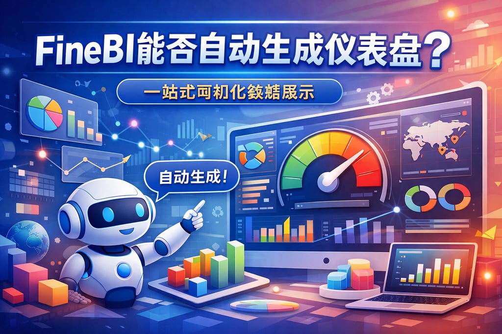 FineBI能否自动生成仪表盘？一站式可视化数据展示