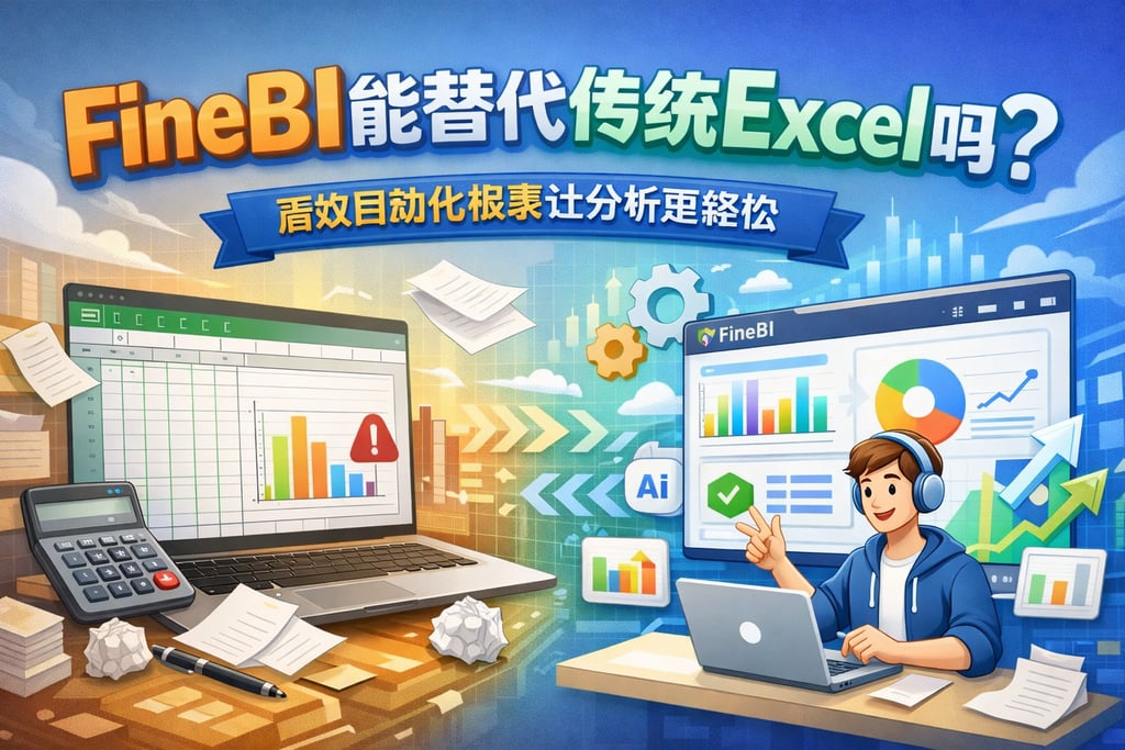 FineBI能替代传统Excel吗？高效自动化报表让分析更轻松