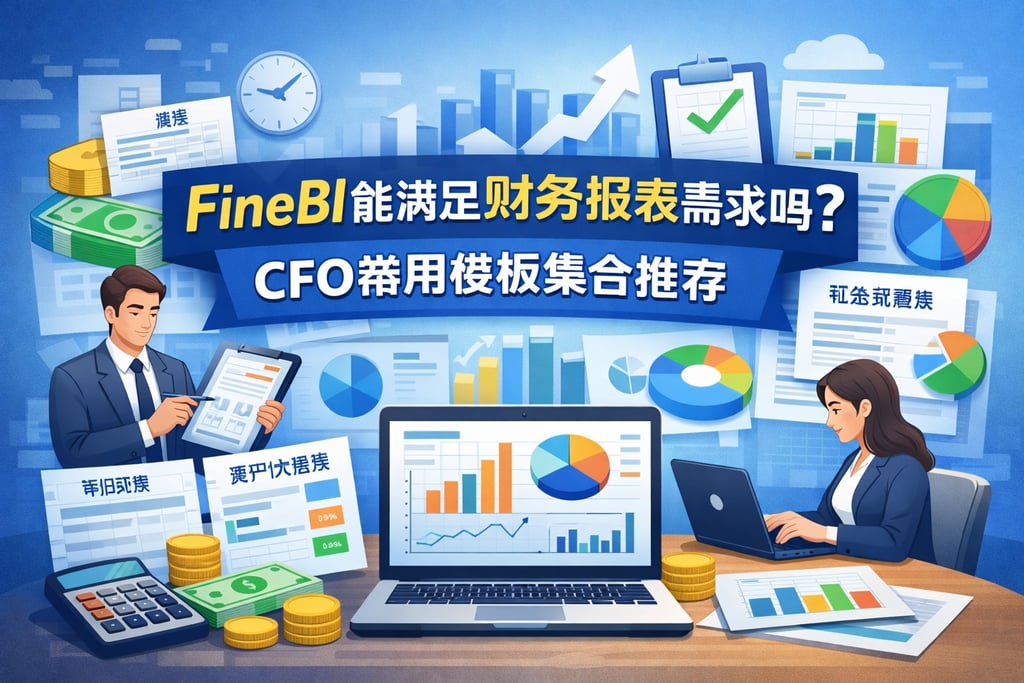 FineBI能满足财务报表需求吗？CFO常用模板集合推荐