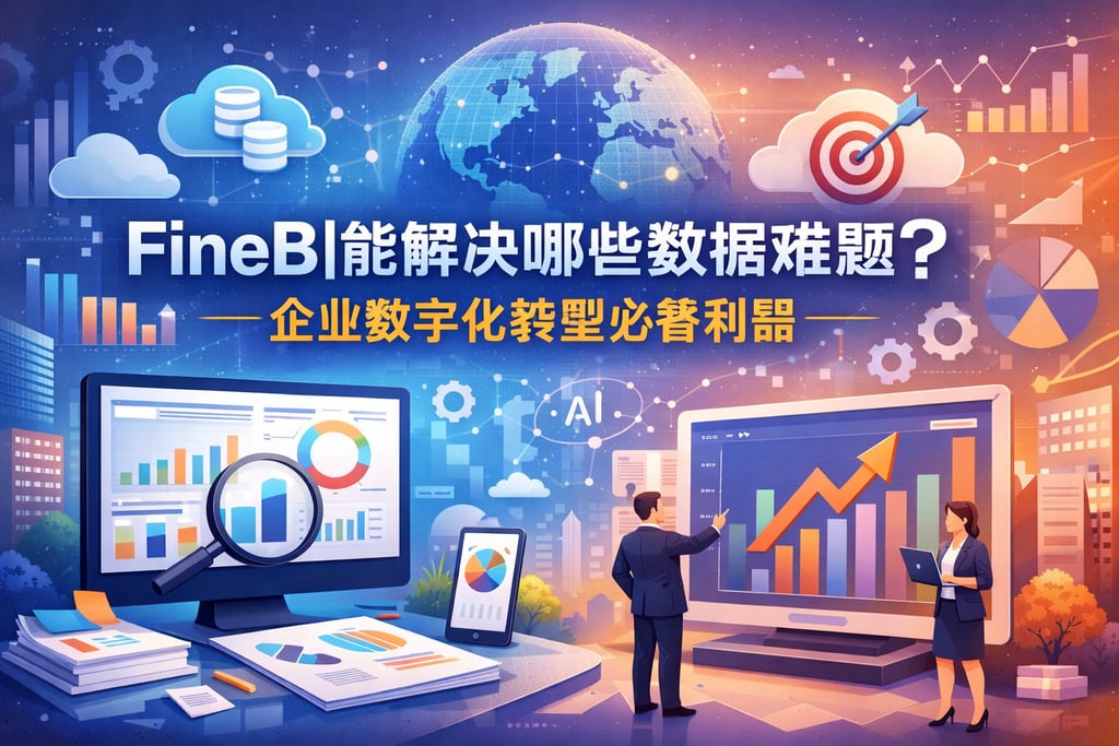 FineBI能解决哪些数据难题？企业数字化转型必备利器