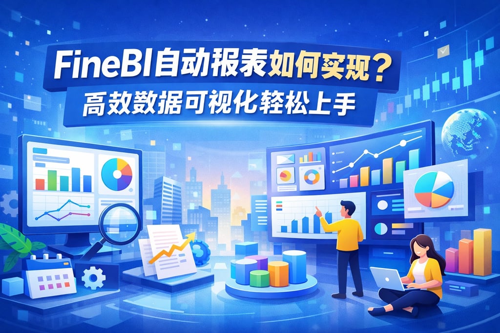 FineBI自动报表如何实现？高效数据可视化轻松上手