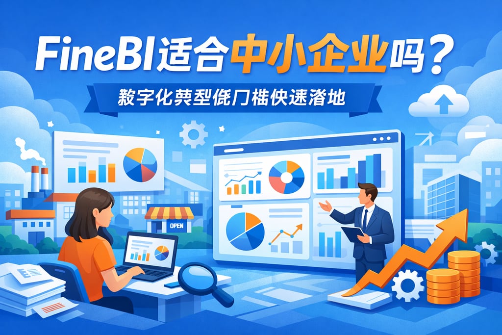 FineBI适合中小企业吗？数字化转型低门槛快速落地