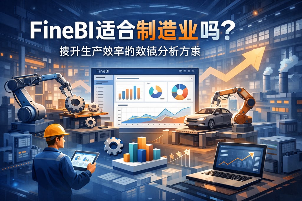 FineBI适合制造业吗？提升生产效率的数据分析方案