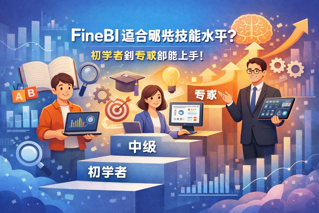 FineBI适合哪些技能水平？初学者到专家都能上手