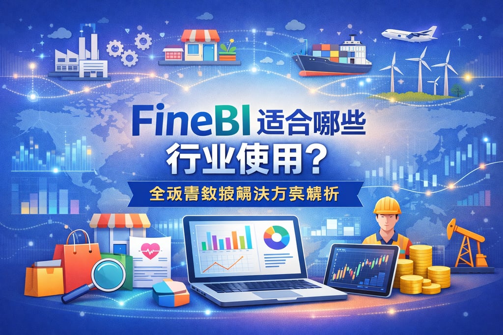 FineBI适合哪些行业使用？全场景数据解决方案解析