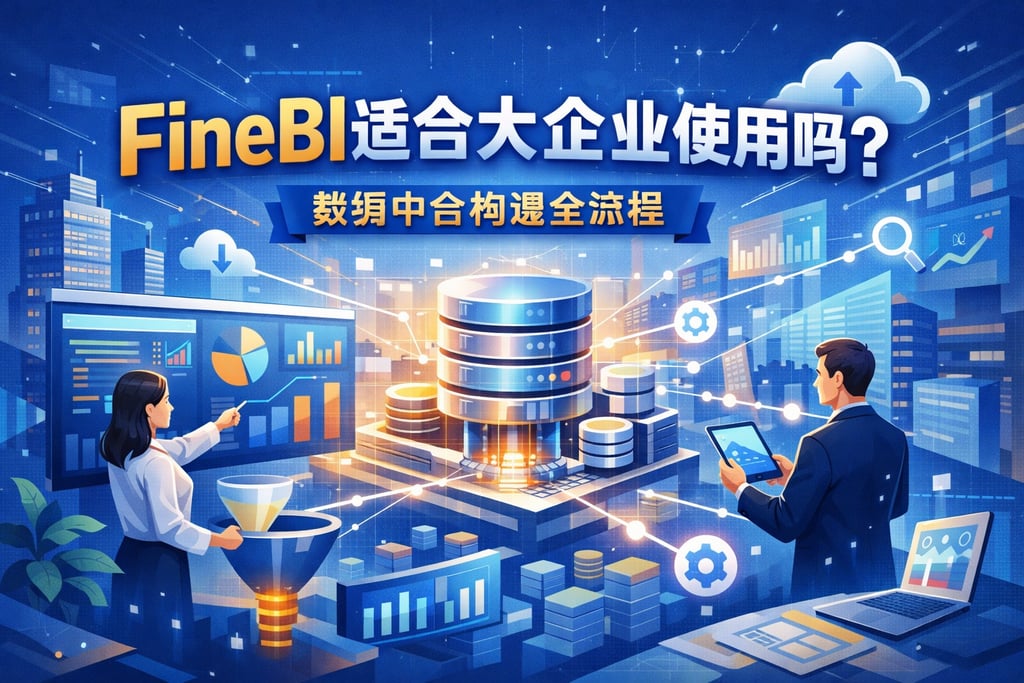 FineBI适合大企业使用吗？数据中台构建全流程