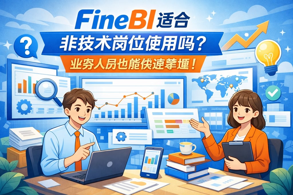 FineBI适合非技术岗位使用吗？业务人员也能快速掌握