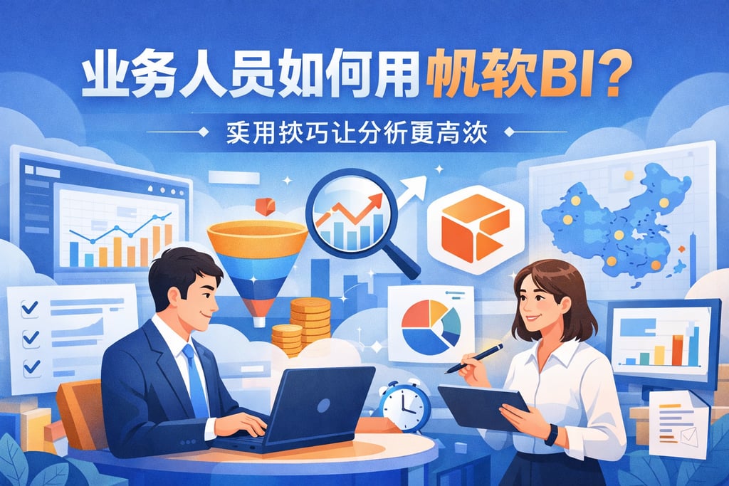 业务人员如何用帆软BI？实用技巧让分析更高效