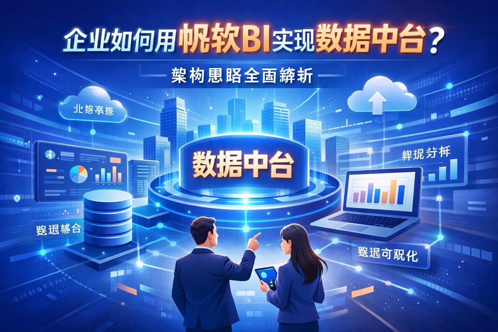 企业如何用帆软BI实现数据中台？架构思路全面解析