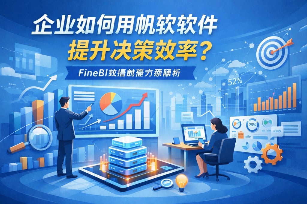 企业如何用帆软软件提升决策效率？FineBI数据赋能方案解析