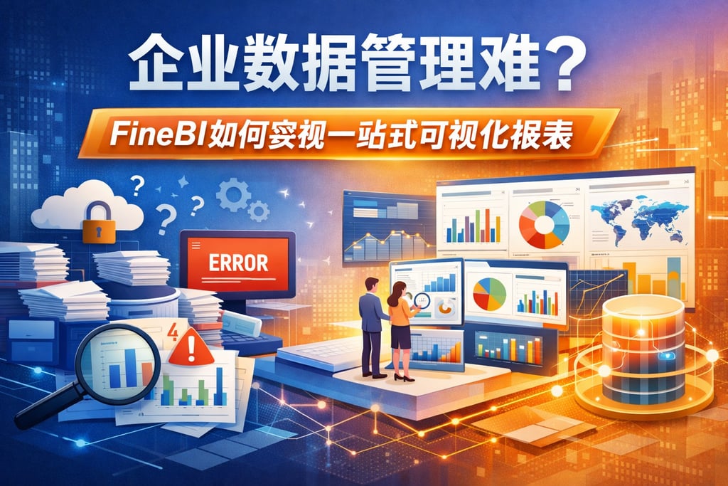 企业数据管理难？FineBI如何实现一站式可视化报表