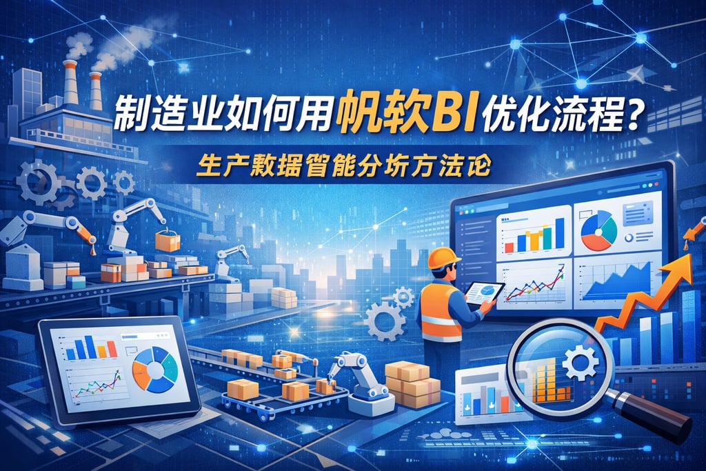 制造业如何用帆软BI优化流程？生产数据智能分析方法论