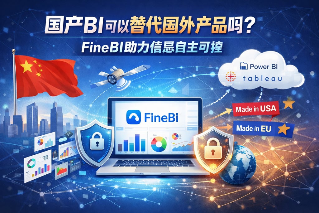国产BI可以替代国外产品吗？FineBI助力信息自主可控