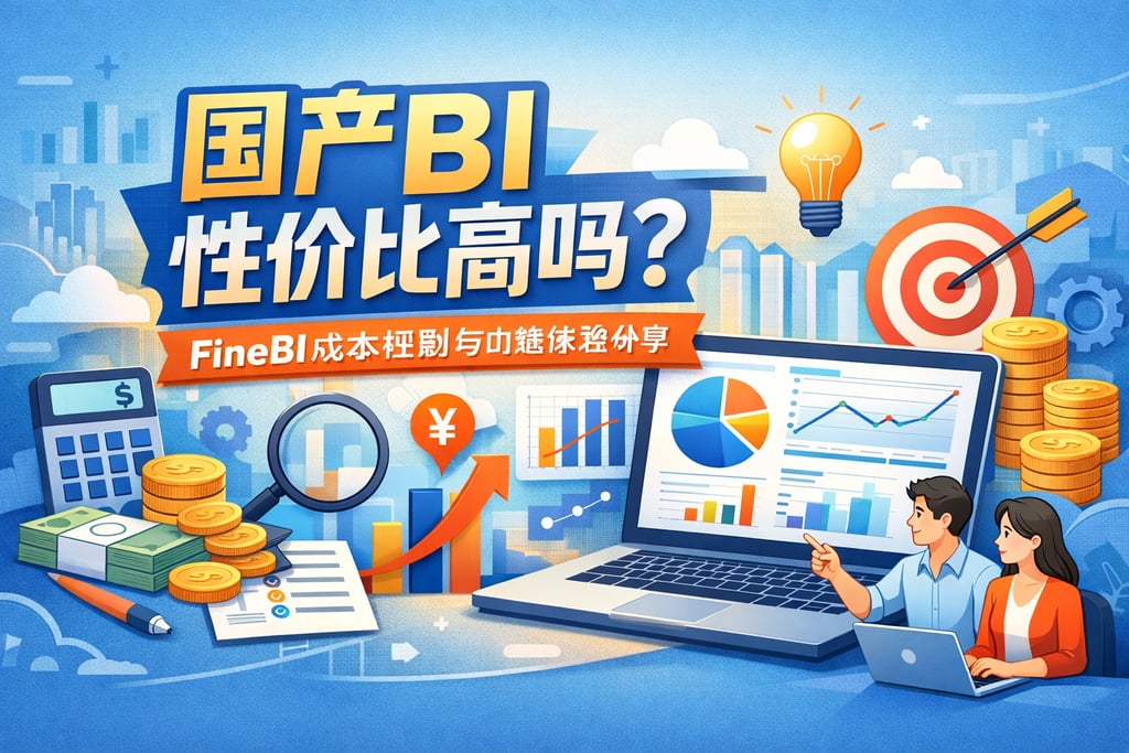 国产BI性价比高吗？FineBI成本控制与功能体验分享