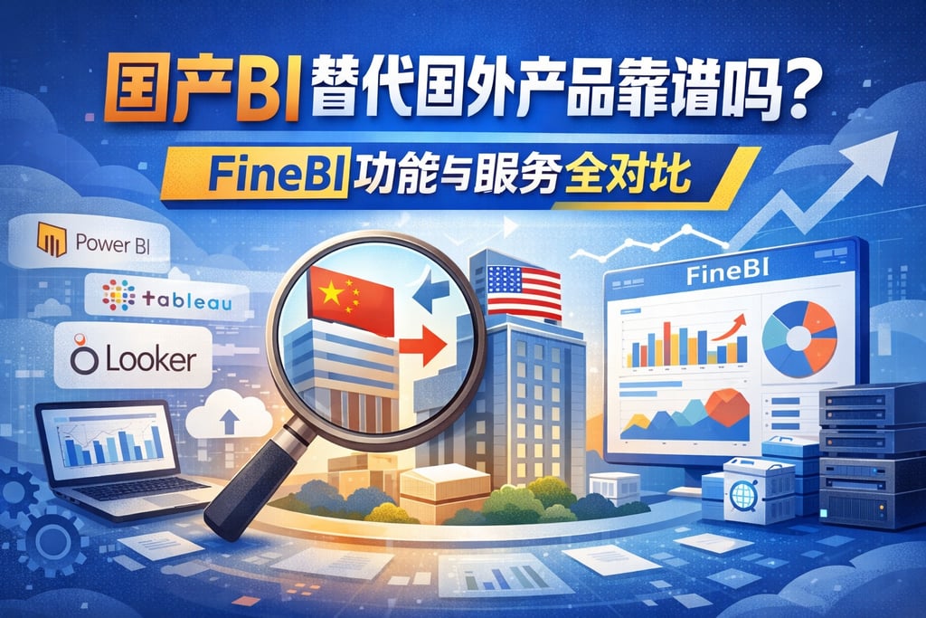 国产BI替代国外产品靠谱吗？FineBI功能与服务全对比