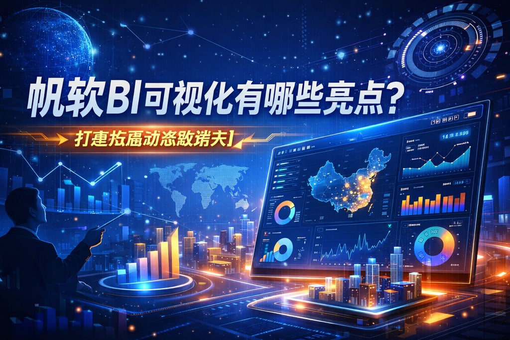 帆软BI可视化有哪些亮点？打造炫酷动态数据大屏