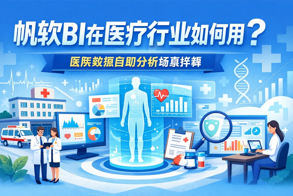 帆软BI在医疗行业如何用？医院数据自助分析场景详解