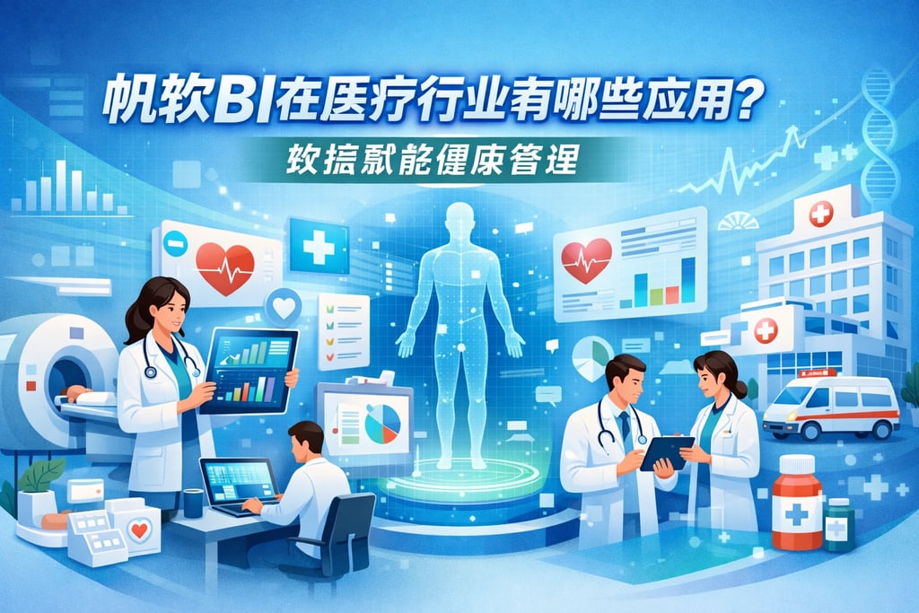 帆软BI在医疗行业有哪些应用？数据赋能健康管理