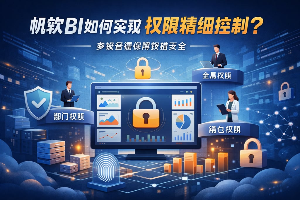 帆软BI如何实现权限精细控制？多级管理保障数据安全