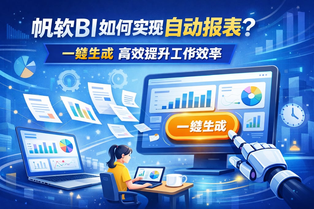 帆软BI如何实现自动报表？一键生成高效提升工作效率