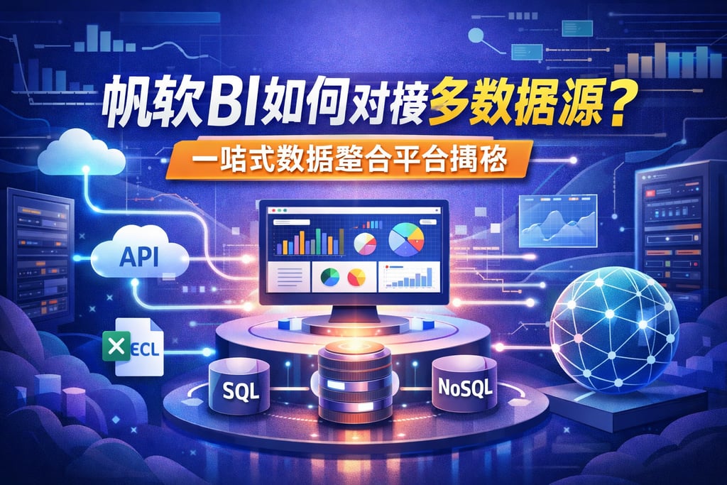 帆软BI如何对接多数据源？一站式数据整合平台揭秘