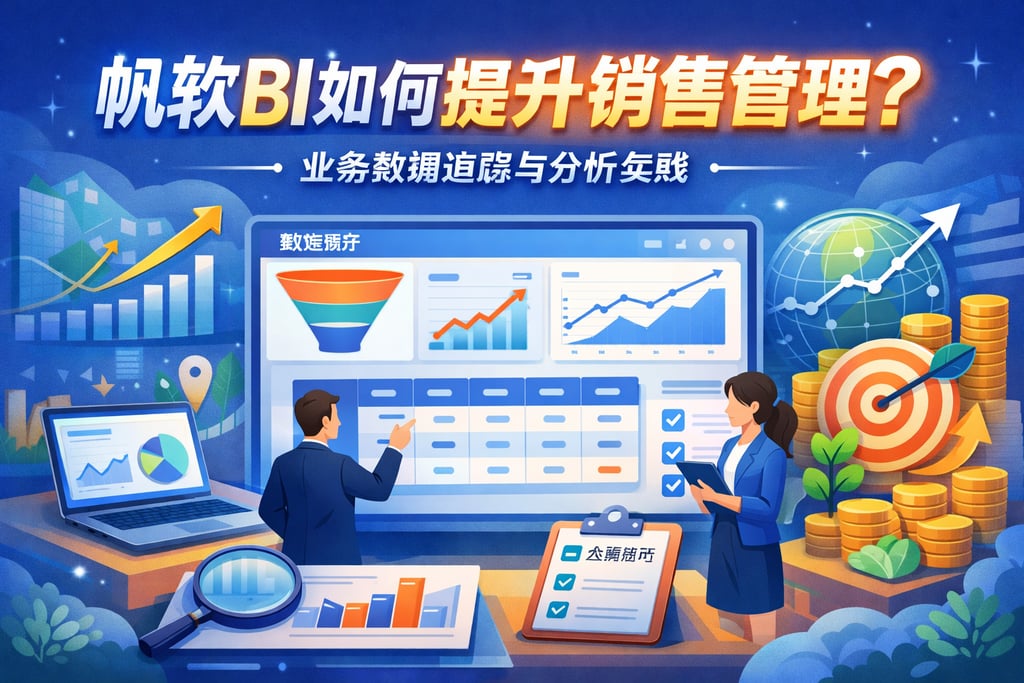帆软BI如何提升销售管理？业务数据追踪与分析实践