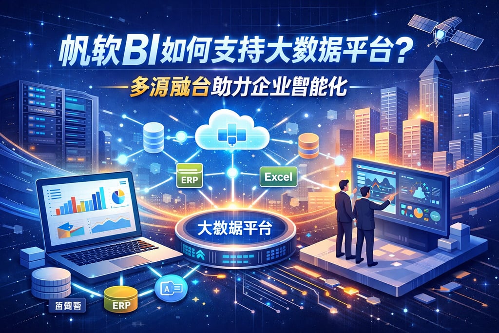 帆软BI如何支持大数据平台？多源融合助力企业智能化