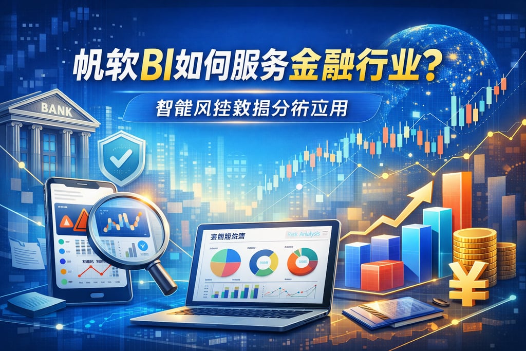 帆软BI如何服务金融行业？智能风控数据分析应用