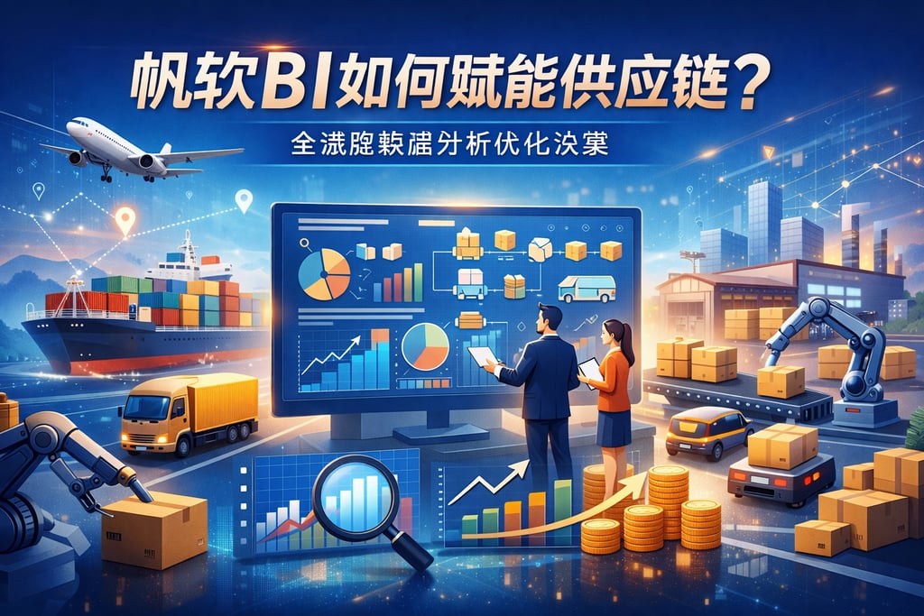 帆软BI如何赋能供应链？全流程数据分析优化决策