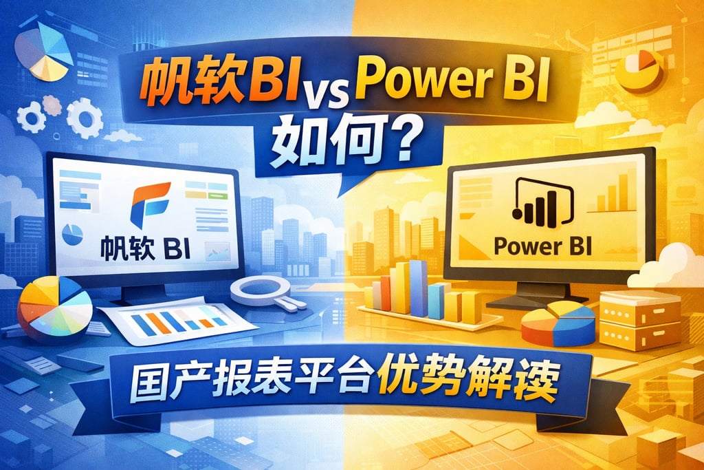 帆软BI对比PowerBI如何？国产报表平台优势解读