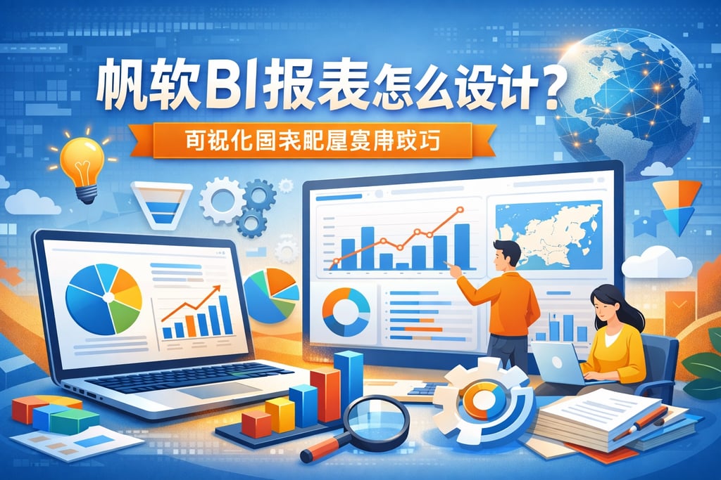 帆软BI报表怎么设计？可视化图表配置实用技巧
